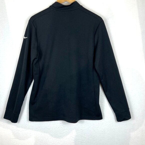 Nike Dri-Fit Mens Full-Zip Jacket L Black Polyester Lightweight Athletic Wear - Picture 2 of 12